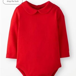 Hanna Andersson Bright Red Baby Bodysuit